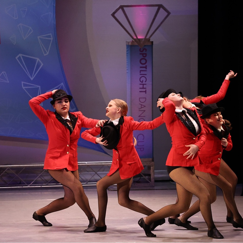Weissman Red and Black Kids Dance Costume